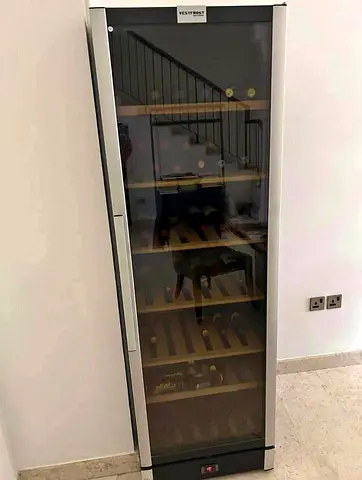 Vestfrost 220 bottle Tall Wine Cooler - Single Door, Wooden Shelves