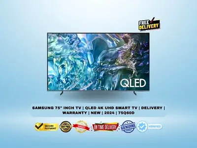 Samsung 75 Inch TV | QLED 4K UHD Smart TV | Delivery | Warranty | New | 2024 | 75Q60D
