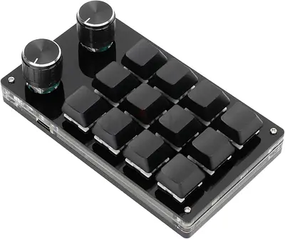 One Handed Macro Mechanical Keyboard 12 Key Multifunction DIY Programmable Keypad for Office Gaming