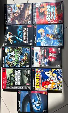 Lot of PlayStation 2 Games - Assorted Titles (Call of Duty 2, Sonic, TMNT, Ghost Recon + more)