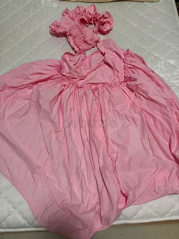 Light Pink Girls Dress with Matching Headband - Size Small