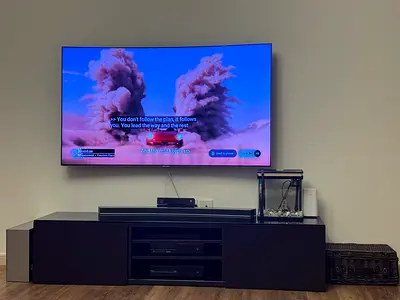 Samsung 65” Curved QLed Q7C with Samsung Sound bar