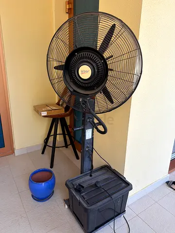 Large Outdoor Misting Fan with Water Tank - Used