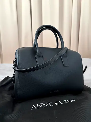 Anne Klein Black Leather Tote Bag - still new and never used