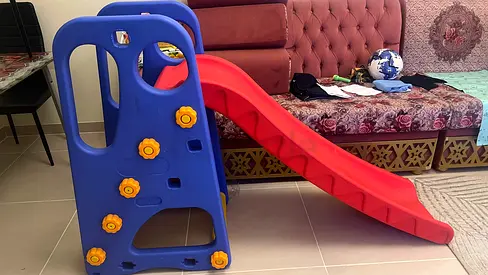 Kids Plastic Slide with Climbing Steps - Good Condition, rarely used