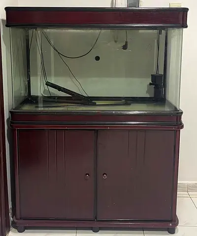 Big fishtank with cupboard
