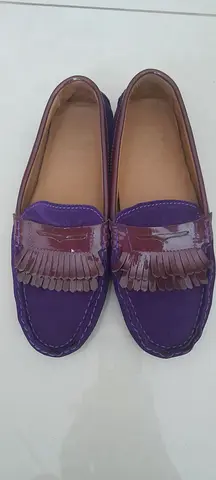New purple suede shoes Sacoor Brothers size 35-36