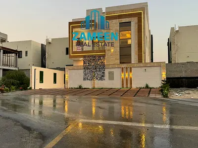 Price including fees: 1,750,000 (Negotiable) Modern villa in Al-Haliou 2 area, ground and first floors + roof and perimeter wall * Land area: 3014 sq