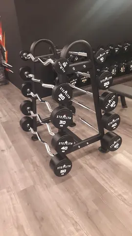 Stealth Fixed Barbell Set – Curl  Straight (10kg to 50kg)
