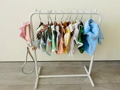 Pet Mini Clothing Rack - Mixed Sizes, Good Condition