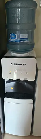 Olsenmark Top Loading Water Dispenser with bottom refrigerator
