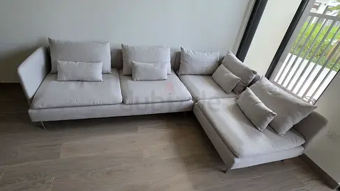 Ikea Sodhremn Corner Sofa Beige Excellent Condition