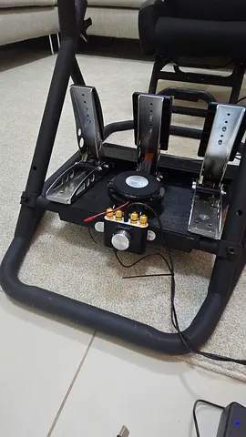 Logitech/Thrustmaster style racing pedal set for PC/console - good working condition