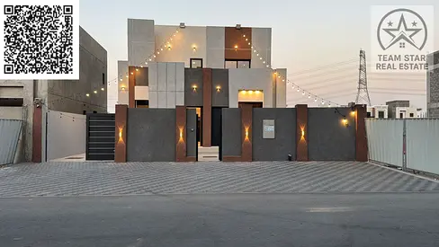 Luxury villa for sale in Al Helio 2, Ajman | 3 master bedrooms + maid's room + large balcony | Regi