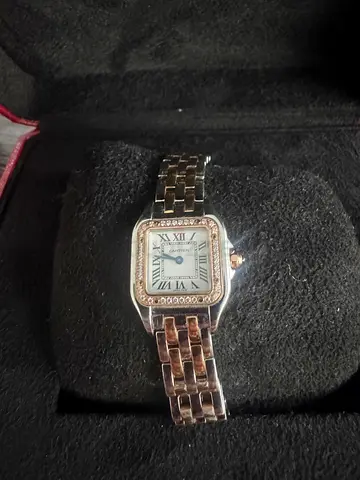Panthere Two-Tone Diamond Bezel Watch