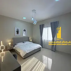 one furnished bedrooms and a living room for rent in Ajman, Al Jurf 2, next to Al Aqsa School. Clean