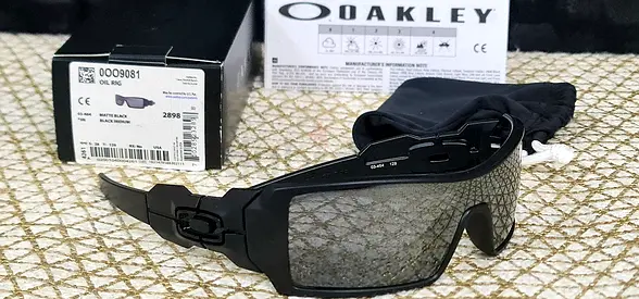 Original Oakley OILRIG Matte Black w/ Black Iridium Lens