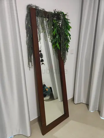 Large wooden mirror