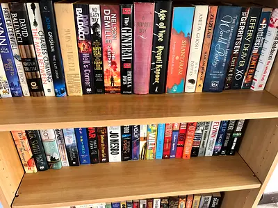 Lightly Used Collection of Mixed Fiction and Nonfiction 40 Paperback  Hardcover Books