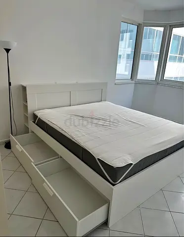 Ikea brimness bed with ikea mattress Queen size