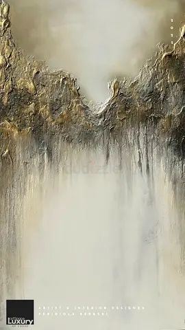 Original Textured Abstract Wall Art by Feridiola Berberi 220x140cm