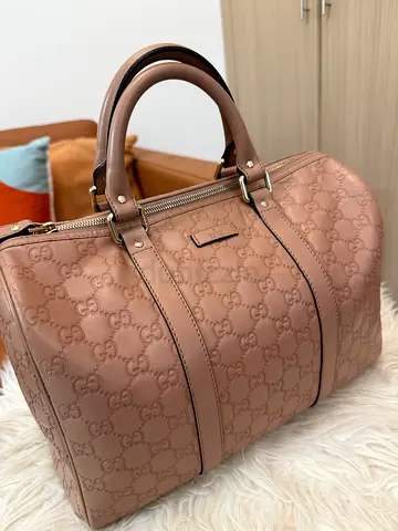 Gucci Beige Guccissima Leather Medium Joy Boston Bag