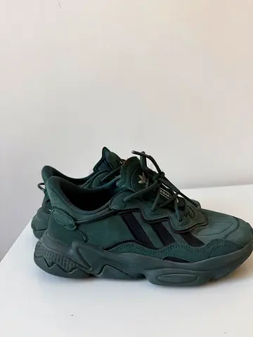 Adidas chunky green sneakers, size available - gently used