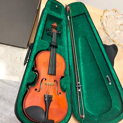 Violin with Hard Case and Bow