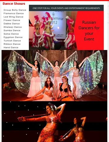 Russian Dancers and Belly Dancer for Events in Dubai!