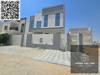 Luxury 5-bedroom villa with hall, majlis, maid room and 7 bathrooms. Prime location with full maintenance included, close to Dubai & Sharjah exits.