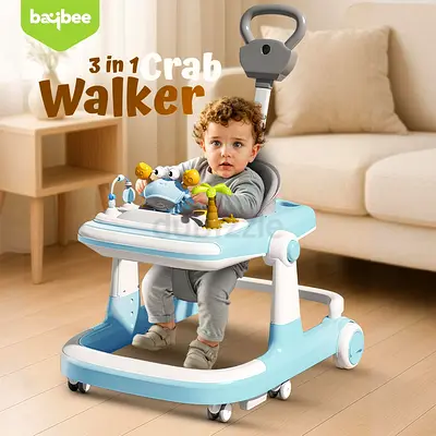 Baybee 3 in 1 Baby Walker for 6-18 Month Baby Boy Girl, Push Walker for Kids with Parental Handle