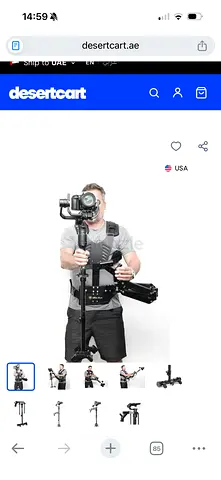 Negotiable price Used Camera Stabilizer Vest + Gimbal Support Arm (Steadicam Style) - Good Condition