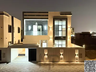 Luxury villa for sale in Al Bahia – Ajman | Strategic location near Sheikh Mohammed Bin Zayed Road and Emirates Bypass | Land area 3014 sq ft, built-u