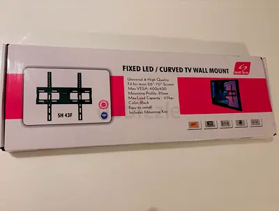 Fixed LED/Curved TV Wall Mount - New in Box