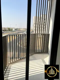 For annual rent - first occupant Two-bedroom apartment with living room, two bathrooms, and balcony.