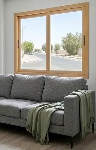 Modern 3-Seater Grey Fabric Sofa - Good Condition ( 2 Sofas . 3 seaters )