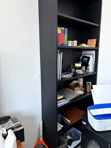 Complete Black Living Room Media  Storage Set