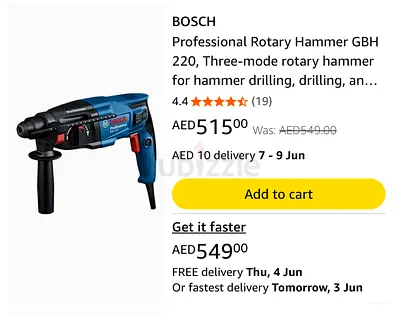 Professional Rotary Hammer Drill- Brand New with carrying safety box and catalog