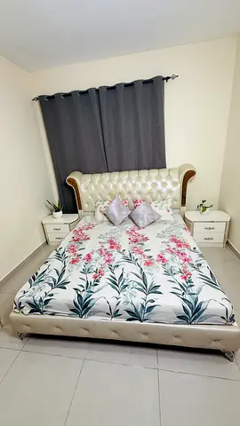 Turkey King bed with mattress and bedside tables