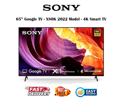 Sony 65 Inch Smart TV UAE - X80K Ultra HD 4K TV - FREE DELIVERY, INSTALLATION, WARRANTY