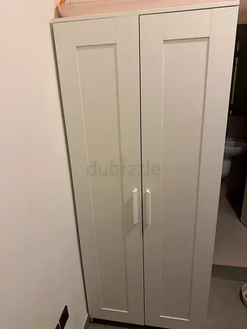 IKEA white two-door wardrobe / cabinet in good condition