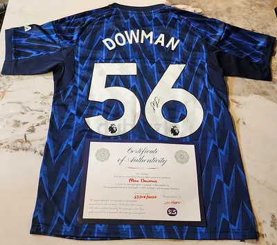 Max Dowman Signed Premier League Jersey (#56) with Certificate of Authenticity