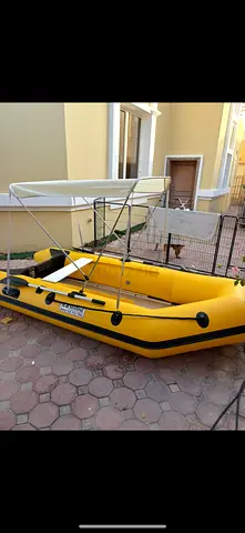 Inflatable Yellow RIB Dinghy Aluminum Floor
