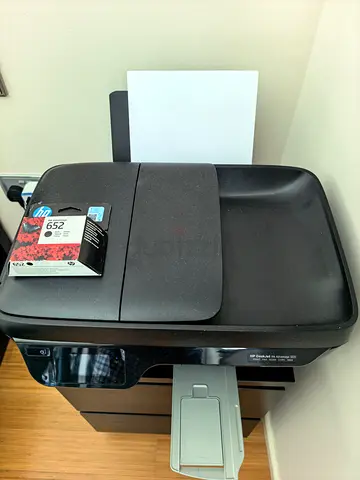 HP All-in-One Inkjet Printer (used) with New Black Ink Cartridge