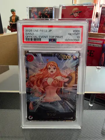 PSA 10 Gem Mint One Piece TCG Sanji Official Event Top Prize Card Japanese