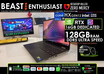 Monster Machine ⚡ Dell RTX A5500 128GB RAM Core i9 Extreme - xps zbook precision 7670 7680 5680