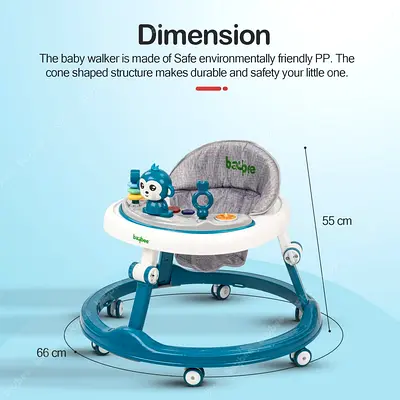 Baybee Drono Baby Walker for Kids, Round Kids Walker with 4 Seat Height Adjustable | Activity Walker