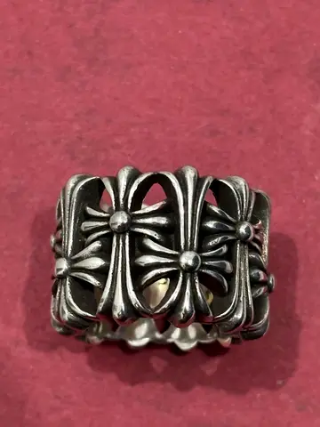 Chrome Hearts .925 Sterling Silver Cemetery Ring