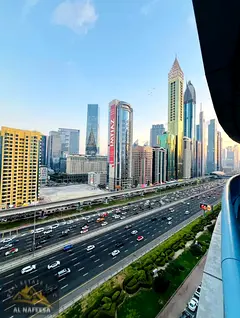 CHILLER FREE Spacious 3 Bedroom Apartment for Rent on Sheikh Zayed Road view