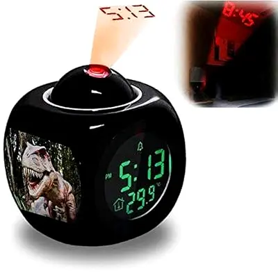 Digital Projection Alarm Clock with Temperature Display